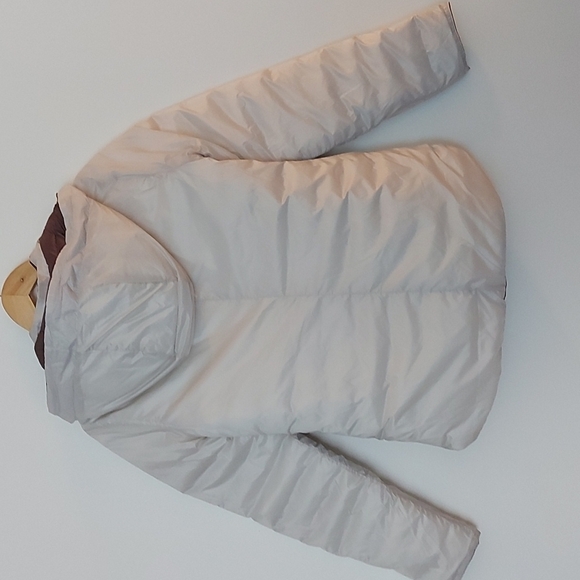 NWT Athleta Reversible Downfilled Jacket with Detachable Hood Rose/Off W… - Picture 8 of 10